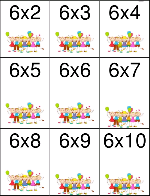 loteria de tablas de multiplicar para descargar